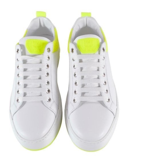 MCM Women's Neon Visetos Low Top Sneakers Shoes - Picture 7 of 10